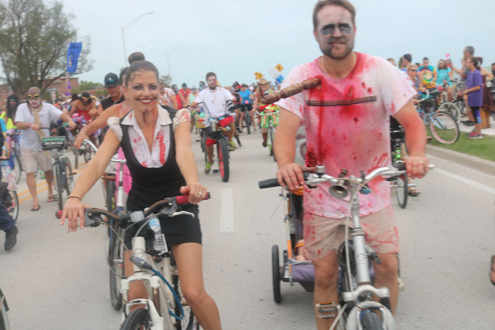 Zombie Bike Ride 2017 photo - Duval Street, Key West